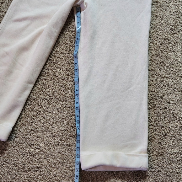 Lauren Ralph Lauren cuffed crop jogging pants Size L Color off white - Picture 10 of 13